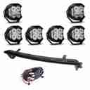 Ford Super Duty 23-On LP4 Bull Bar Light Kits Kit w/ Upfitter Baja Designs-1