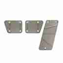 DV8 2007-2013 Jeep JK 3-Piece Pedal Covers for Manual Trans | Billet - D-JP-180026-BL-2
