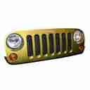 DV8 2007-2018 Jeep JK 1-Piece Mesh Grille | Black - D-JP-190010-BK-1