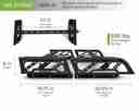 DV8 2020-2024 Jeep Gladiator Bed Rack - RRUN-01-14