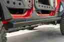 DV8 2007-2018 Jeep JK 4-Door Rock Sliders with Rock Skins - SRSOTB-13-1