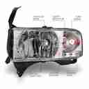 HEADLIGHT DODGE RAM-7