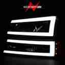 CRYSTAL HEADLIGHTS W/ LIGHT BAR BLA-6