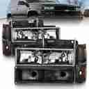 CRYSTAL HEADLIGHTS BLACK HOUSING W/-1