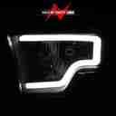CRYSTAL HEADLIGHTS W/ LIGHT BAR BLA-6