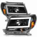 HEAD LT TACOMA BLACK PAIR 05-11-2