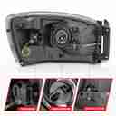 HL RAM 1500/3500 BLACK/CLEAR 06-09-5