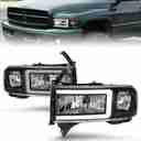 LED CRYSTAL HEADLIGHT; W/ LIGHT BAR-1