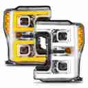 LED PROJECTOR HEADLIGHT; CHROME HOU-2