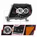 05-08 TACOMA BLK CLEAR HL-6