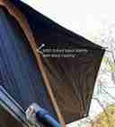 TRI-CLAM SHELL ROOF TOP TENT - 47" - TAUPE BODY & BLACK RAINFLY - AC001-17