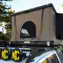 ALUMINUM SHELL POP-UP ROOF TOP TENT - 53" - TAUPE BODY & BLACK RAINFLY - AP001-3