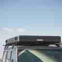 ALUMINUM SHELL POP-UP ROOF TOP TENT - 53" - TAUPE BODY & BLACK RAINFLY - AP001-16