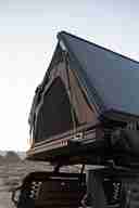 ALUMINUM SIDE OPENING ROOF TOP TENT - 53" - TAUPE BODY & BLACK RAINFLY - AS001-20