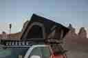 ALUMINUM SIDE OPENING ROOF TOP TENT - 53" - TAUPE BODY & BLACK RAINFLY - AS001-25