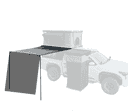 SIDE AWNING - 7.5'X6.5' - BLACK COVER - AW001-10