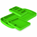 Silicone Tool Tray 3pc. Set - Lime Green-2