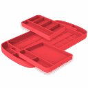 Silicone Tool Tray 3pc. Set - Pink-2
