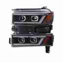 Chevy Silverado 2019-2021 Winjet Projector Led Headlights W-Daytime Running (Drl)-Black / Clear - CHRNG0705JI-BC-D5-4