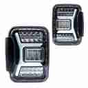 2018-2024 Jeep Gladiator JT LED Sequential Taillights - Gloss Black / Clear-1