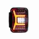 2018-2024 Jeep Gladiator JT LED Sequential Taillights - Gloss Black / Clear-8