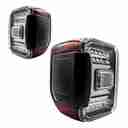 2018-2024 Jeep Gladiator JT LED Sequential Taillights - Gloss Black / Clear-9