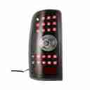 2000-2006 Chevy Suburban 1500 2500 / Tahoe / GMC Yukon LED Taillights - Black / Clear-5