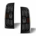 2014-2018 Chevrolet Silverado 1500 / 2015-2019 Silverado 2500HD 3500HD Taillights - Black / Smoke-2