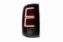 2009-2018 Dodge Ram 1500 2500 3500 / 2019-2023 Dodge Ram 1500 Sequential Classic Taillights - Gloss Black / Clear-5