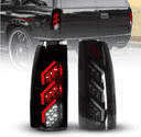 Chevrolet CK Blazer Suburban Tahoe, GMC Yukon, Cadillac Escalade LED Taillights - Black / Smoke-6