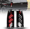 Chevrolet CK Blazer Suburban Tahoe, GMC Yukon, Cadillac Escalade LED Taillights - Gloss Black / Clear-4