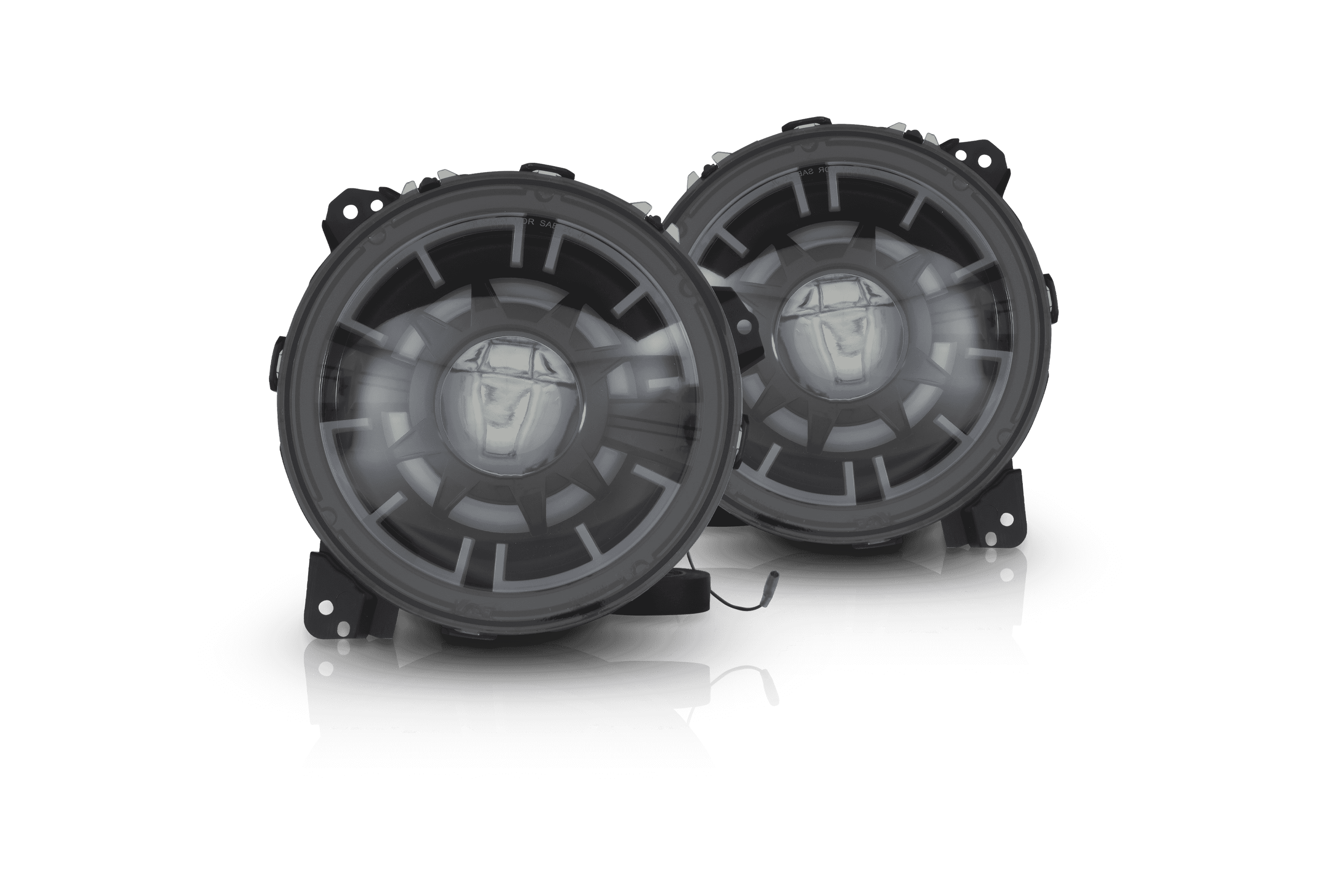 2018-2023 Jeep Wrangler JL Ark Series Headlights - Black Clear