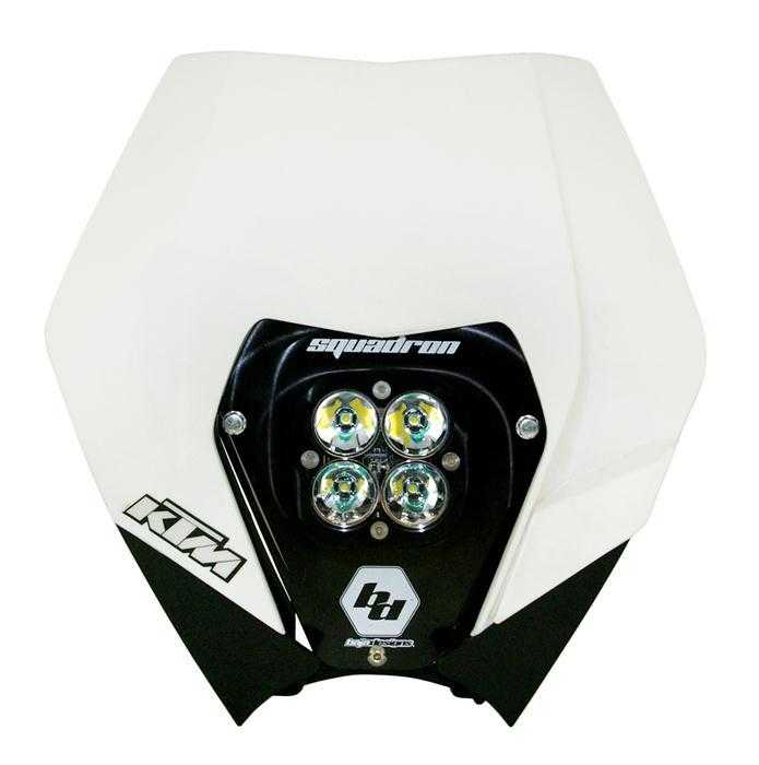 Baja Designs KTM Headlight Kit AC 08-13 w/ Headlight Shell White Squadron Sport Baja Designs - 557061AC