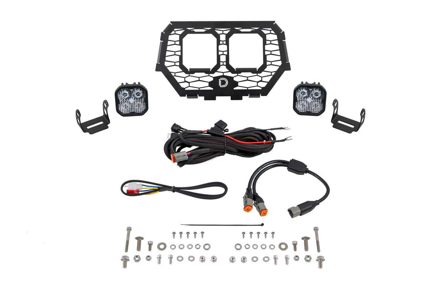 Diode Dynamics - Stage Series LED Grille Kit for 2014-2018 Polaris RZR XP, Sport White Combo - DD7855