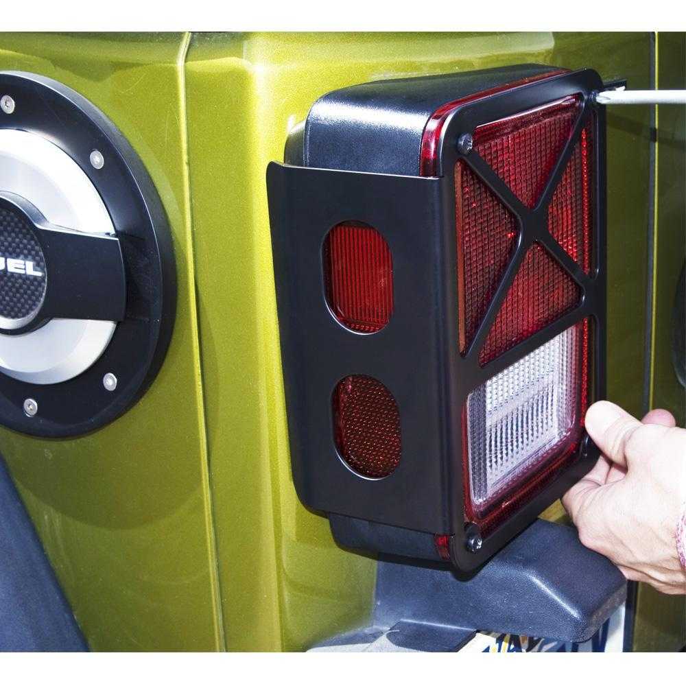 DV8 2007-2018 Jeep JK Tail Lamp Guards | Stainless - D-JP-190007-SS