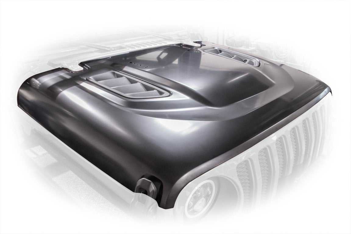 DV8 2018-2024 Jeep JL & 2020-2024 JT Rubicon Replica Hood - HDMBJL-TA