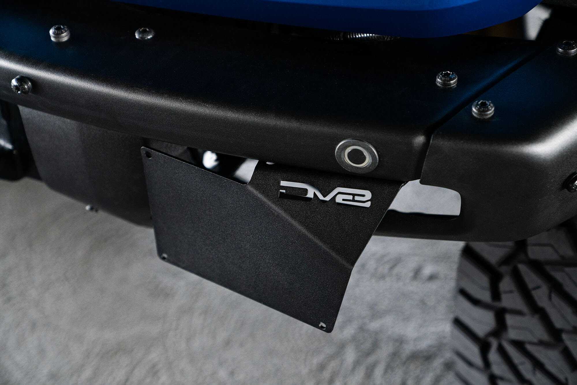 DV8 2021-2024 Ford Bronco | Factory Front Bumper License Relocation Bracket | Center - LPBR-01