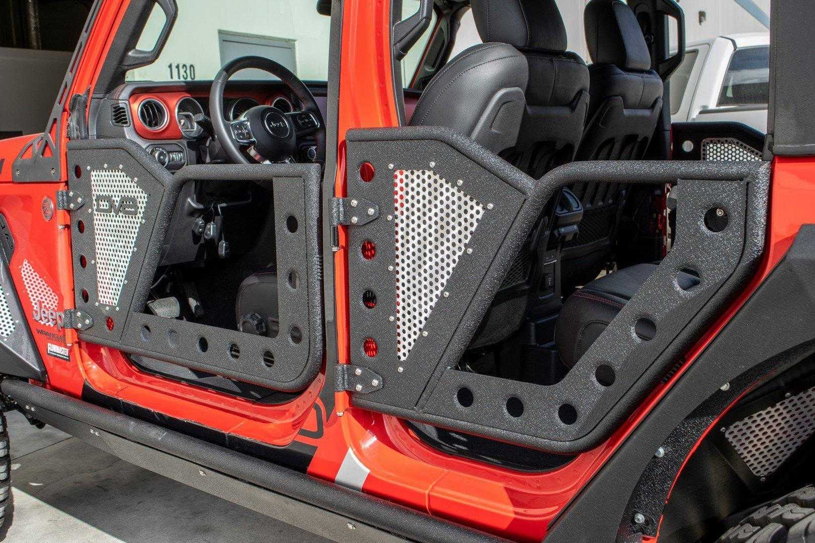 DV8 2018-2024 Jeep JL & 2020-2024 JT Rear Rock Doors - RDJL-01R