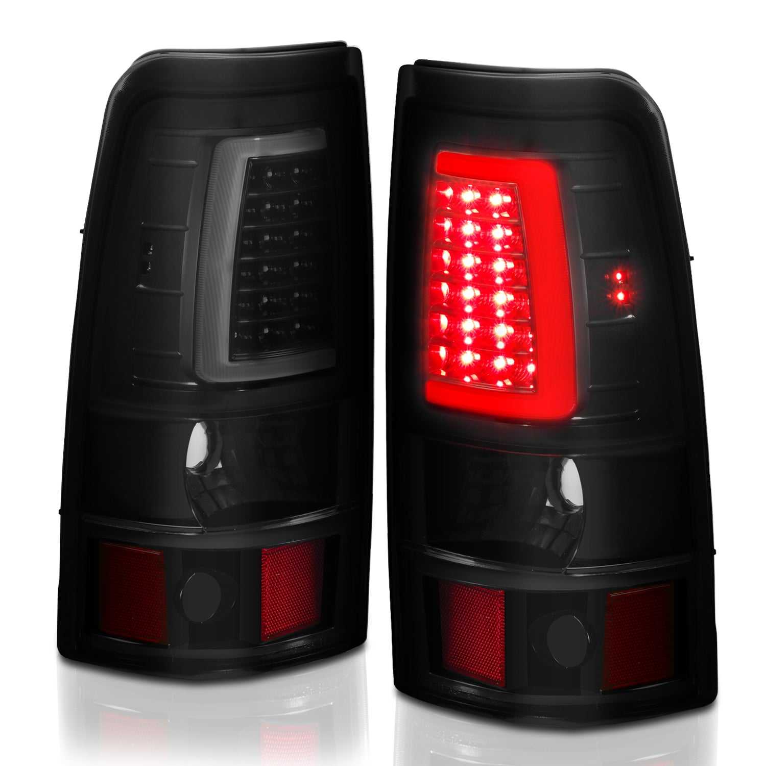 LED TAILLIGHTS PLANK STYLE  BLACK W