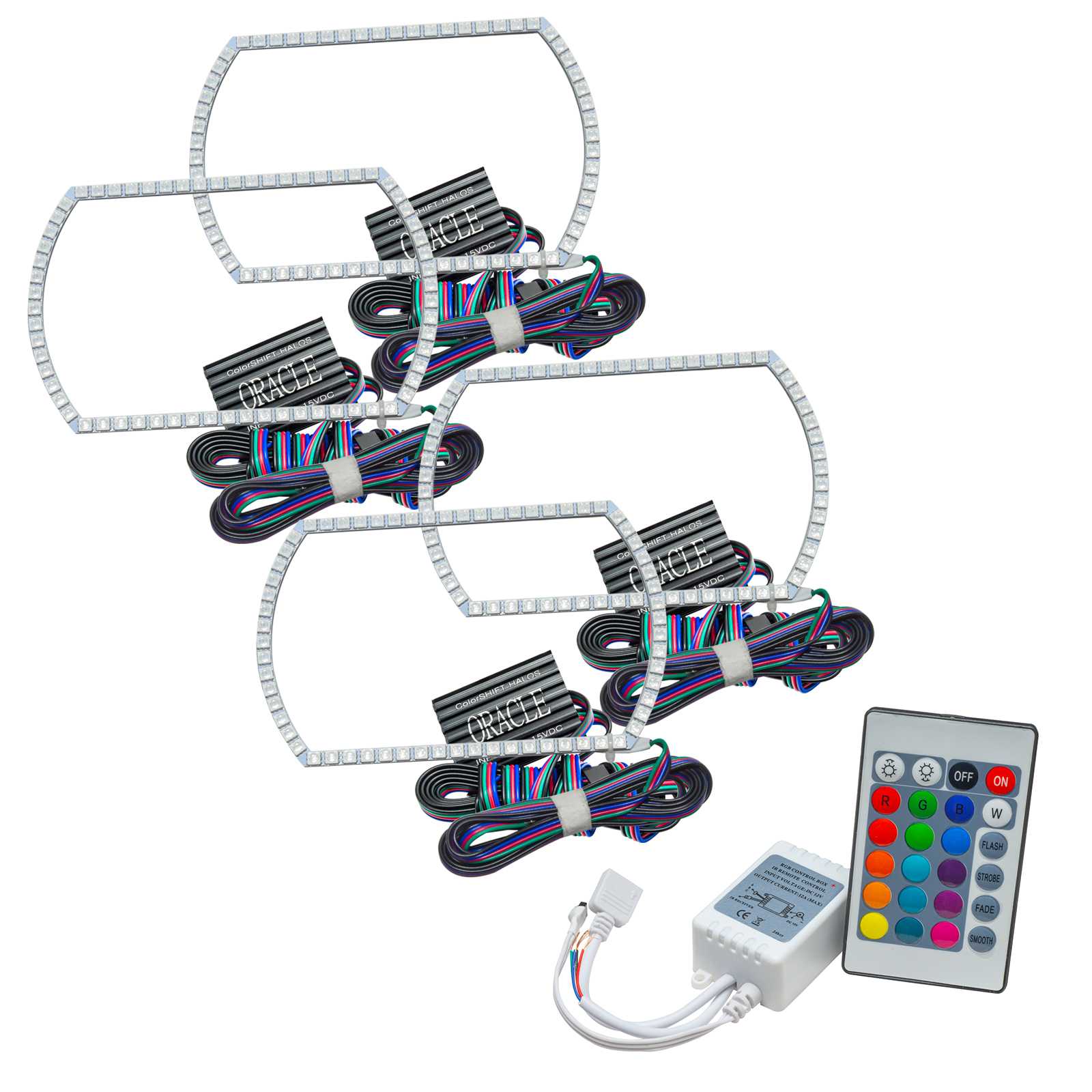 2007-2013 Chevrolet Silverado LED Headlight Square Style Halo Kit