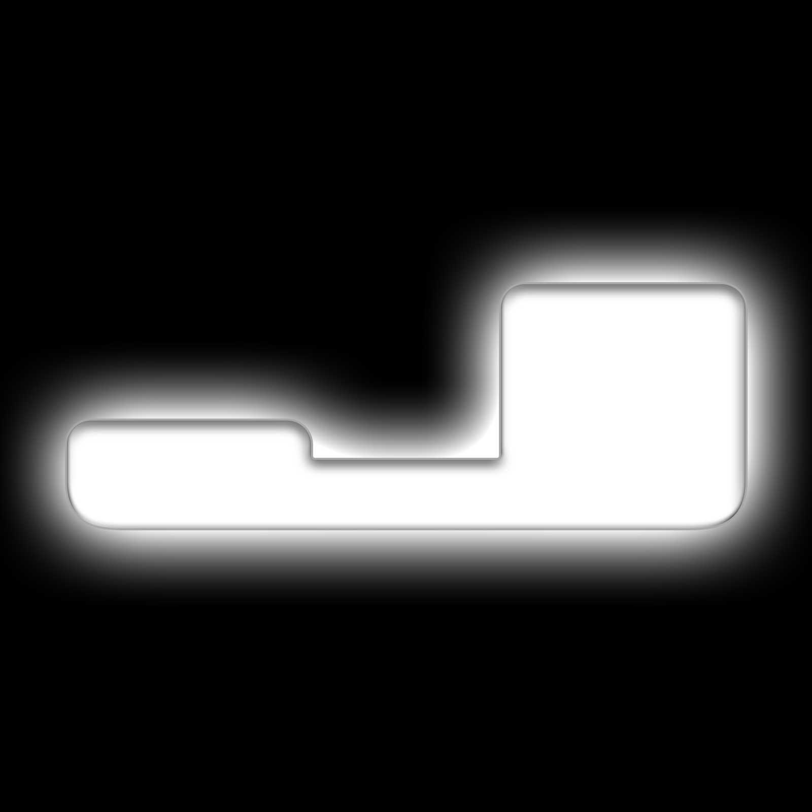 Universal Illuminated LED Letter Badges - White LED