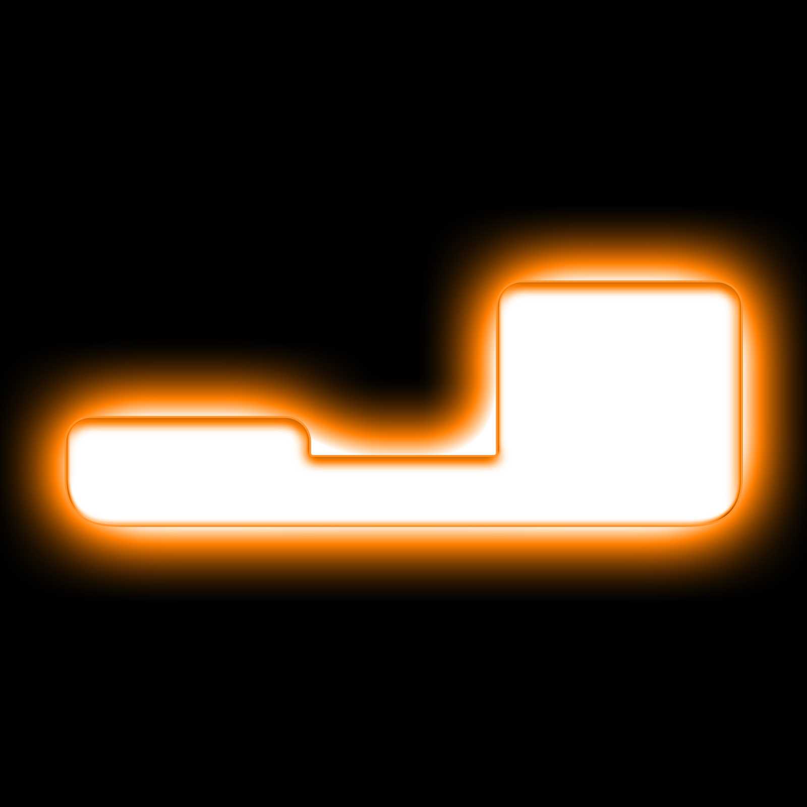 Universal Illuminated LED Letter Badges - Amber LED