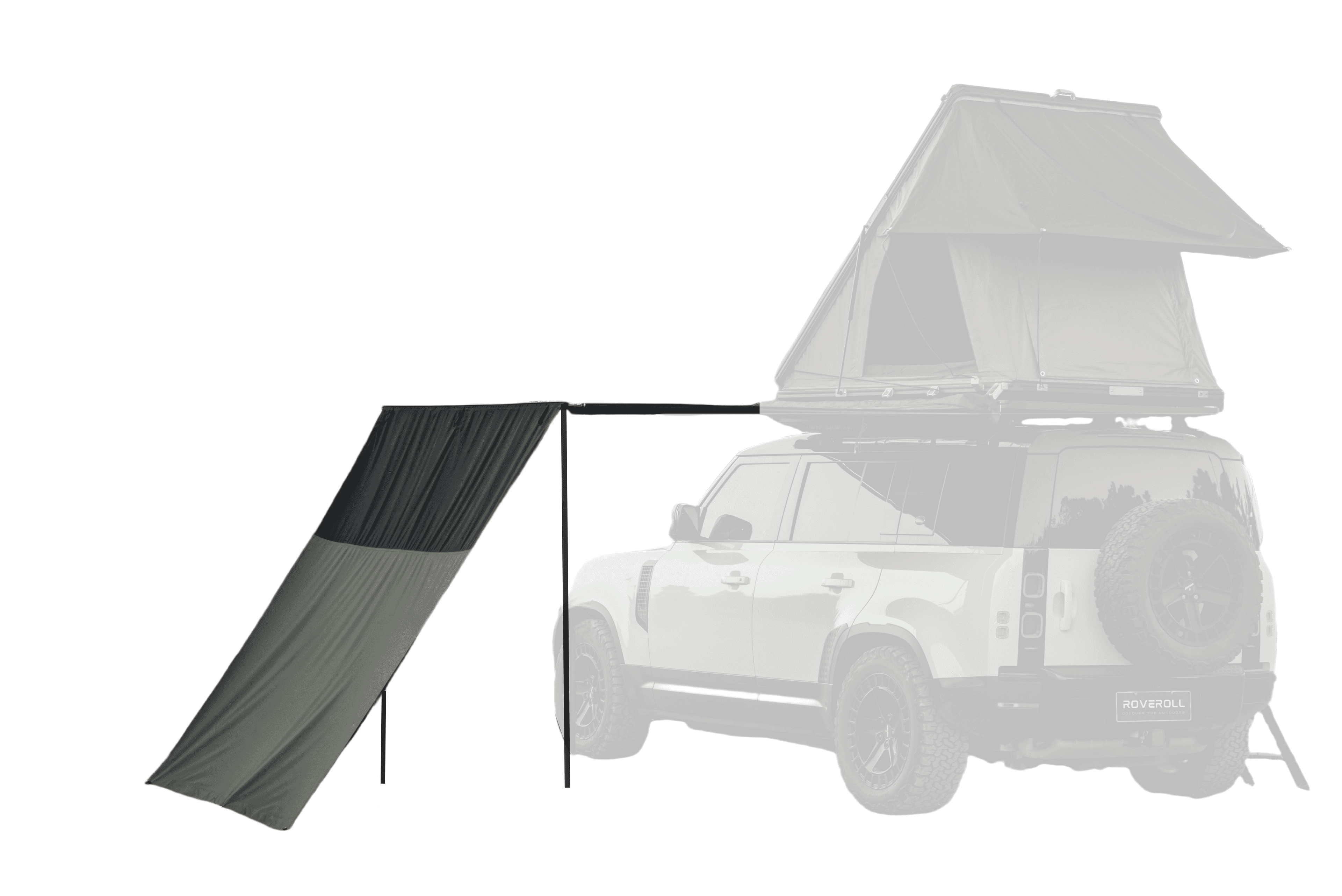 SIDE AWNING - 7.5'X6.5' - BLACK COVER - AW001