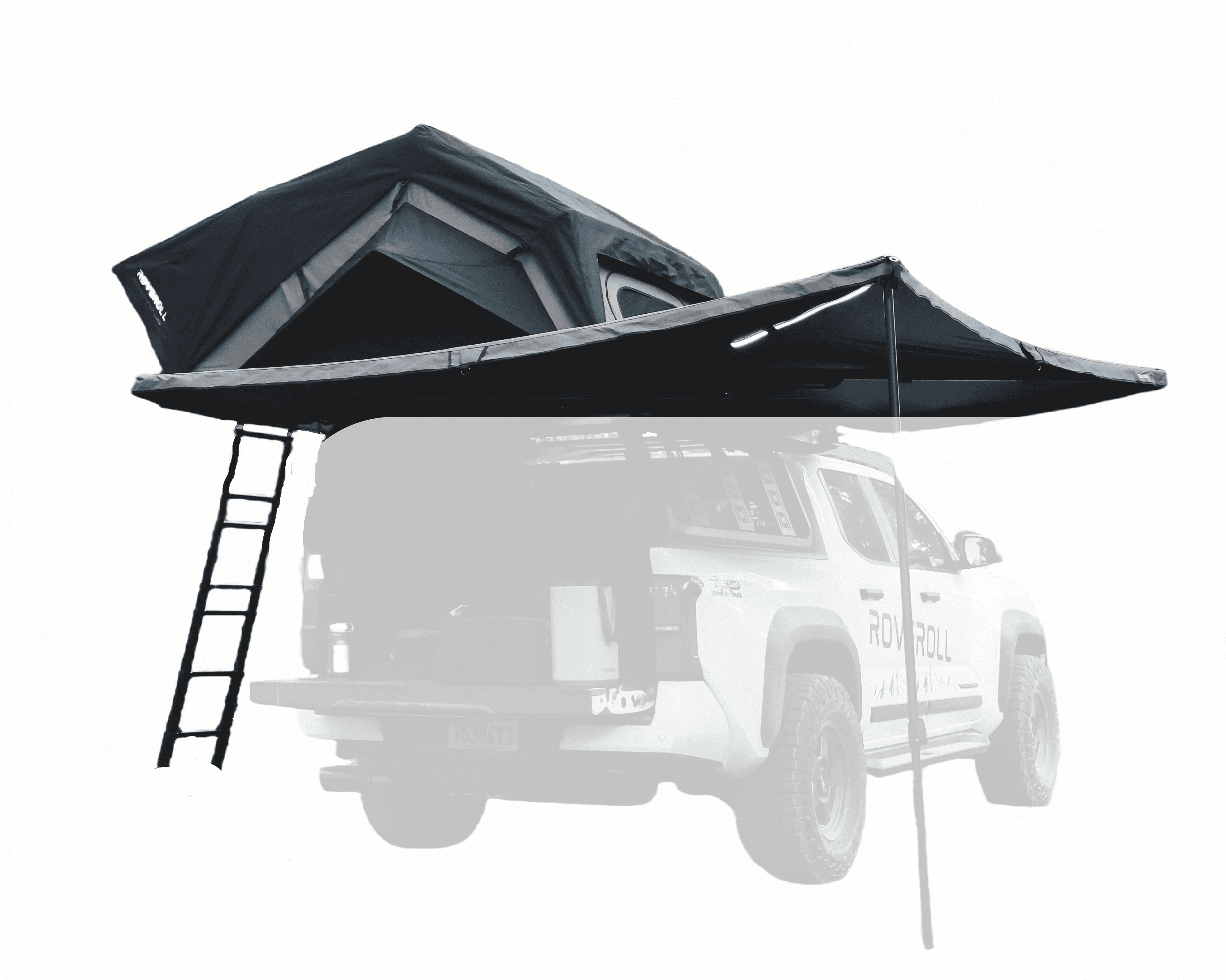 SNAIL SOFT SHELL ROOF TOP TENT - 52" - TAUPE BODY & BLACK RAINFLY - SS001