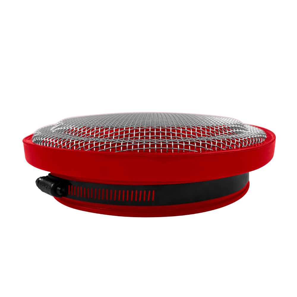 Turbo Screen Guard With Velocity Stack - 3.50" (Red)