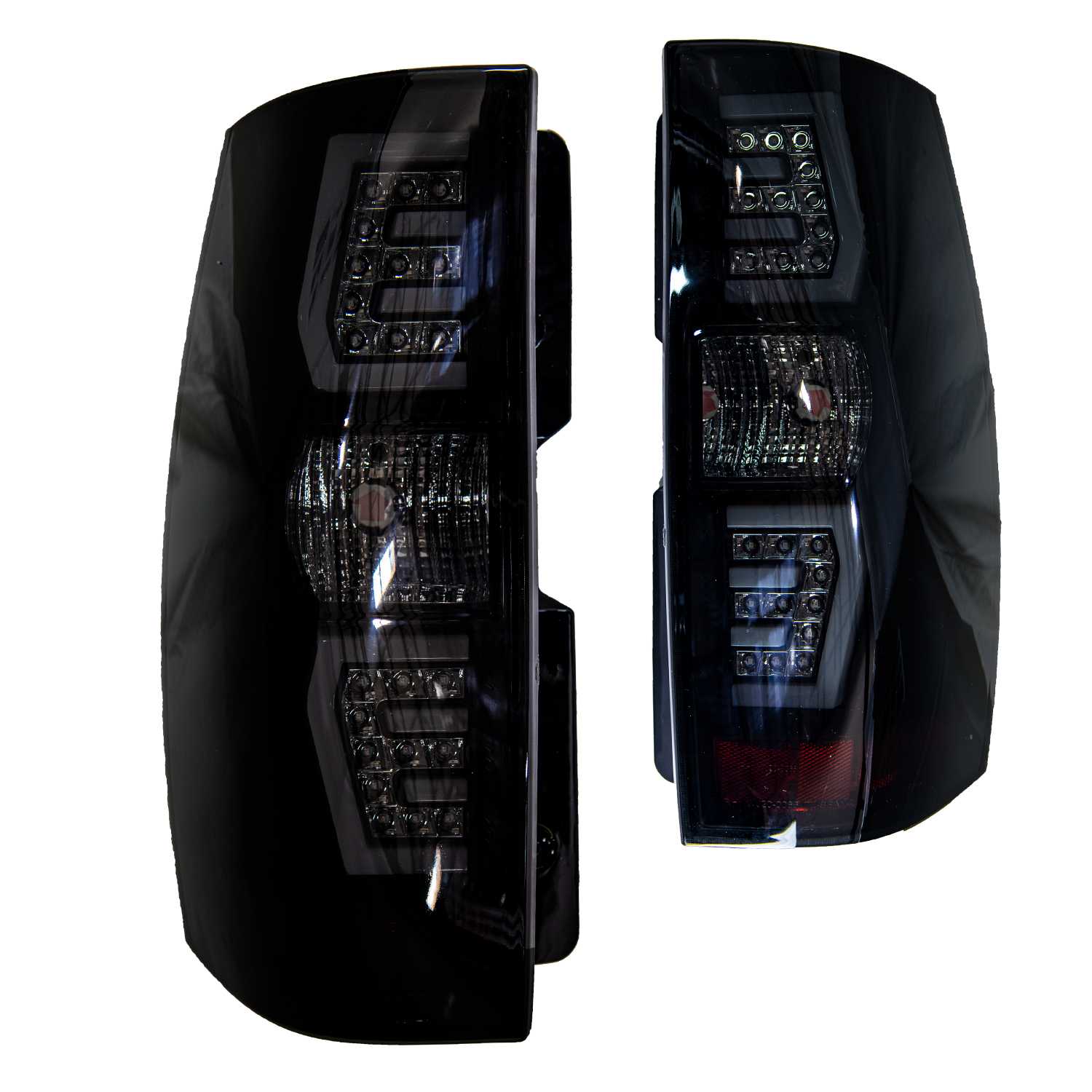 2007-2014 Chevy Suburban 1500 2500 / Tahoe LED Sequential Taillights - Black / Smoke
