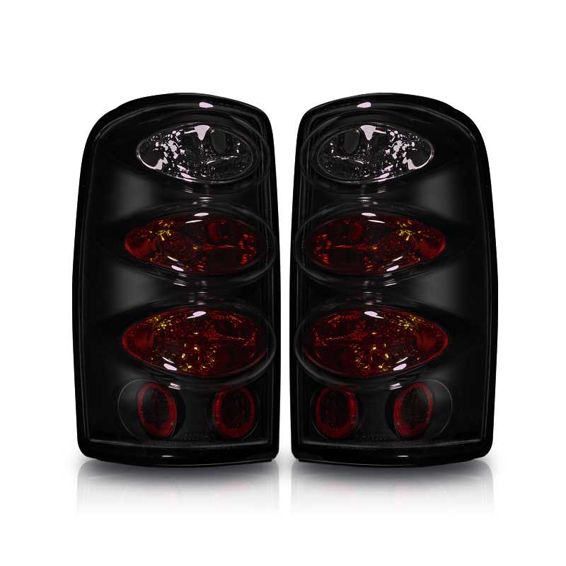 2000-2006 Chevy Suburban 1500 2500 / Tahoe / GMC Yukon Taillight - Black / Smoke
