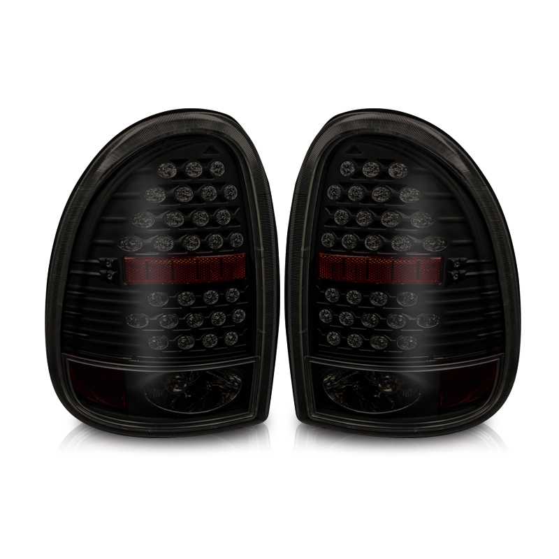 Winjet Led Tail Lights-Black / Smoke - CTWJ-0013-BS