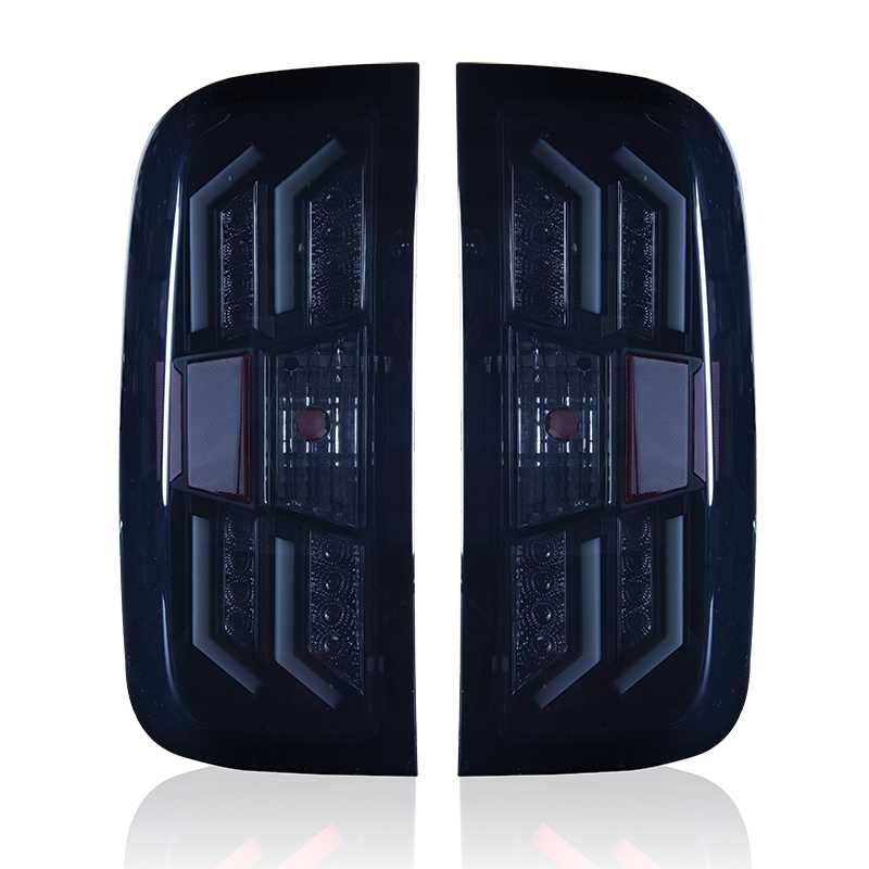 2014-2018 Chevrolet Silverado 1500 / 2015-2019 Silverado 2500HD 3500HD Taillights - Black / Smoke