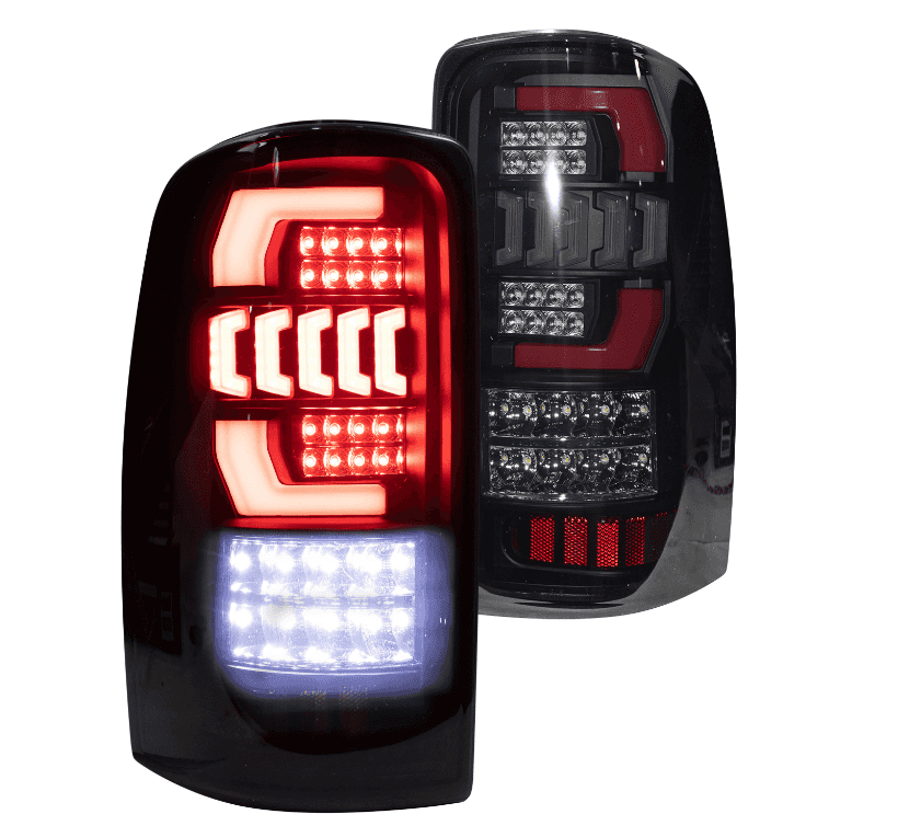 2000-2006 Chevy Suburban / Tahoe / GMC Yukon LED Taillights - Matte Black / Smoke